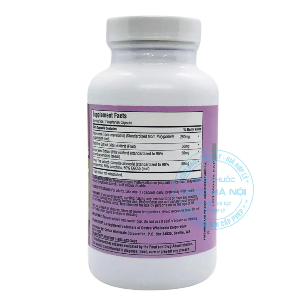 Viên uống Trunature Resveratrol Plus