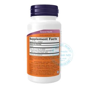 Viên uống Sữa ong chúa Now Royal Jelly 1000mg hỗ trợ tăng cường sức đề kháng, cải thiện sức khỏe