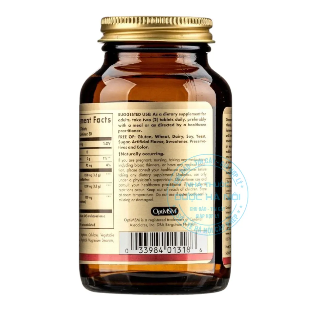 Viên uống Solgar Glucosamine Chondroitin MSM