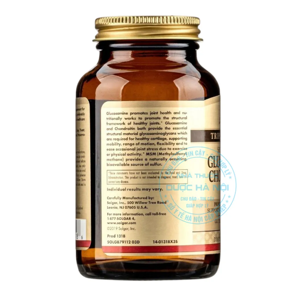 Viên uống Solgar Glucosamine Chondroitin MSM