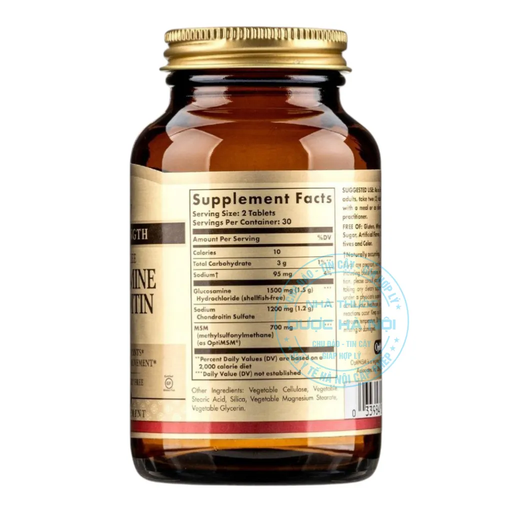 Viên uống Solgar Glucosamine Chondroitin MSM