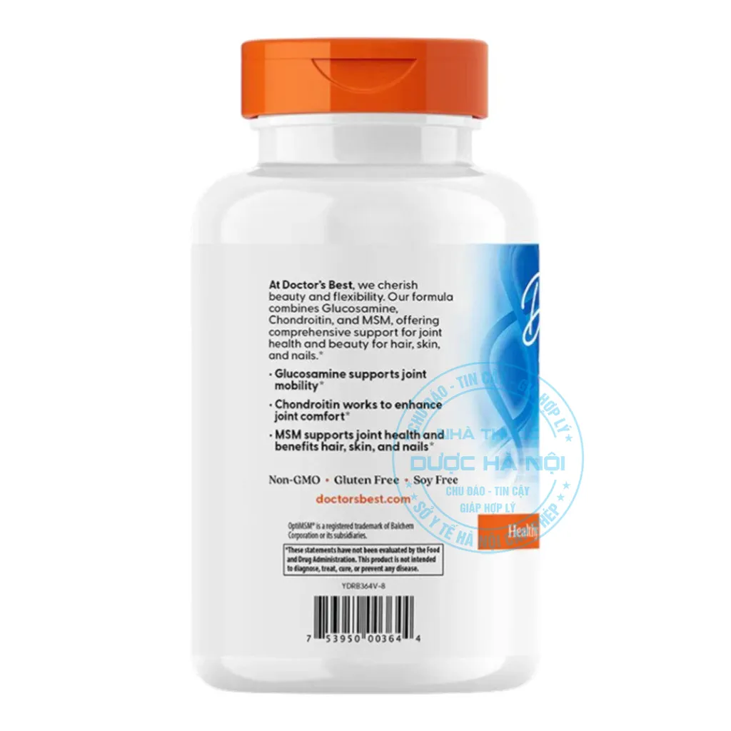 Viên uống Doctor’s Best Glucosamine Chondroitin MSM