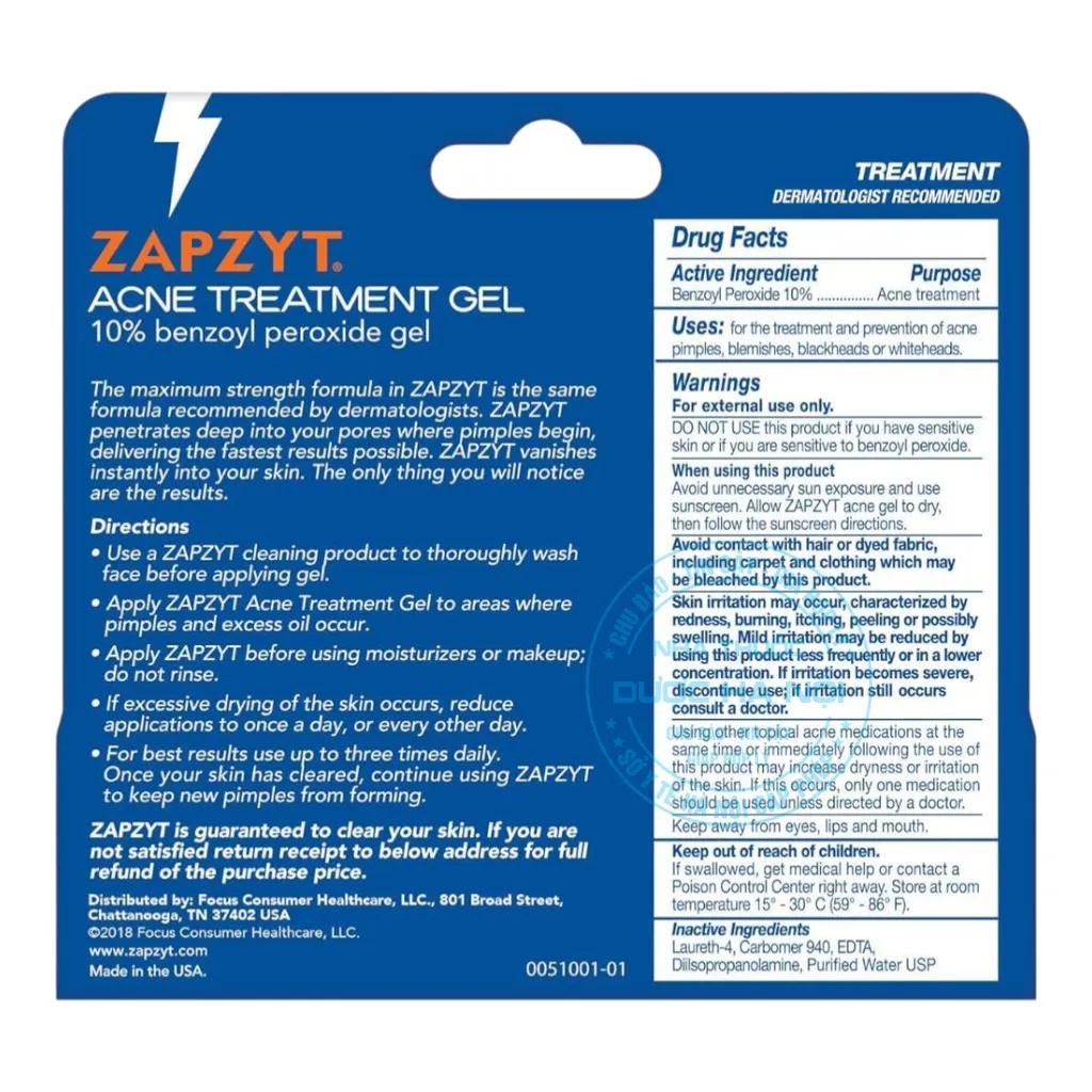 Kem Zapzyt Maximum Strength Acne Treatment