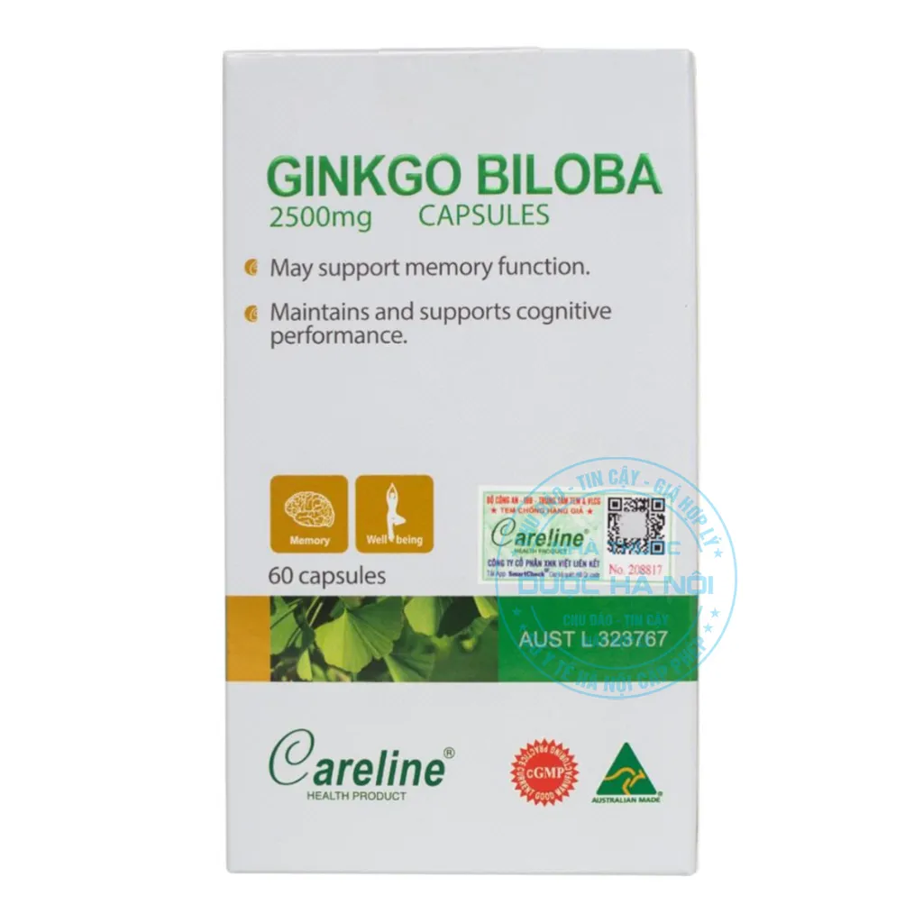 Viên uống Careline Ginkgo Biloba 2500mg