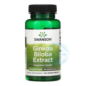 Viên uống Swanson Ginkgo Biloba Extract hỗ trợ duy trì và nâng cao sức khỏe não bộ