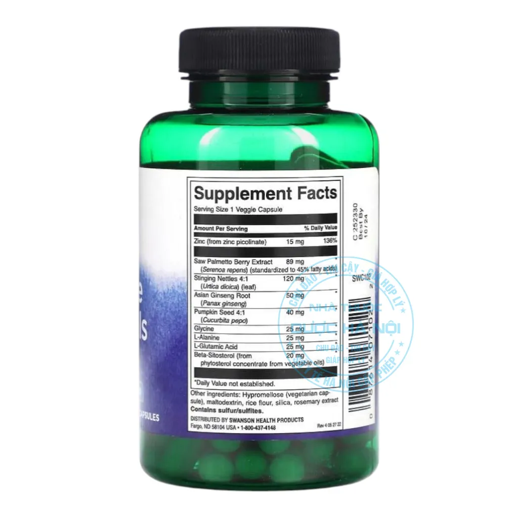 Viên uống Swanson Prostate Essentials