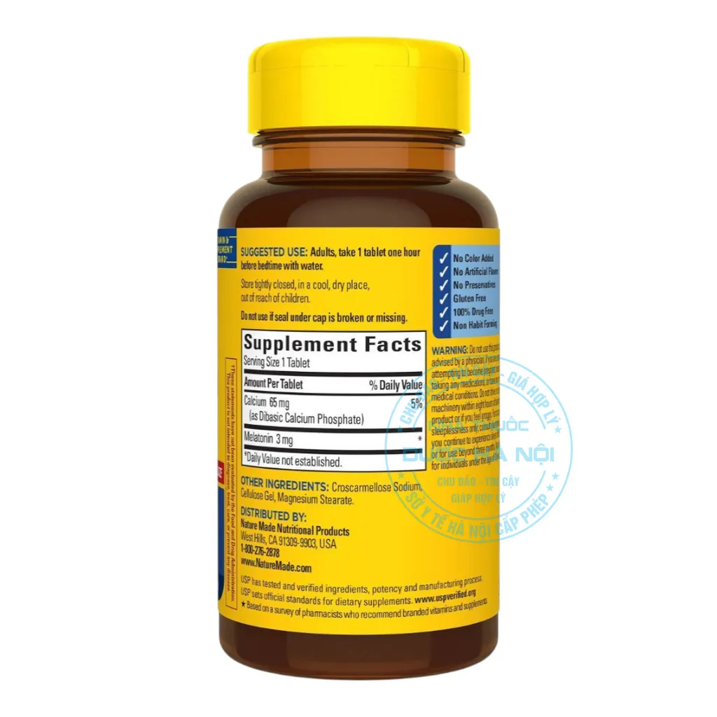 Viên uống Melatonin 3mg Nature Made