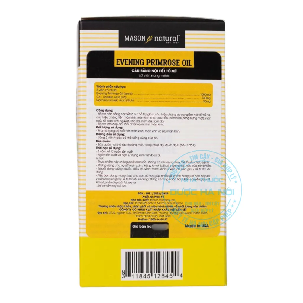 Viên uống Mason Evening Primrose Oil