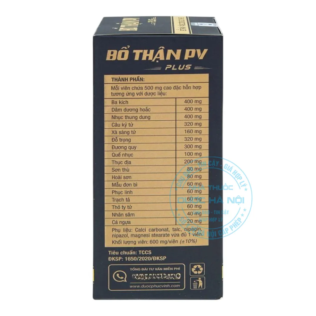 Viên uống Bổ Thận PV Plus