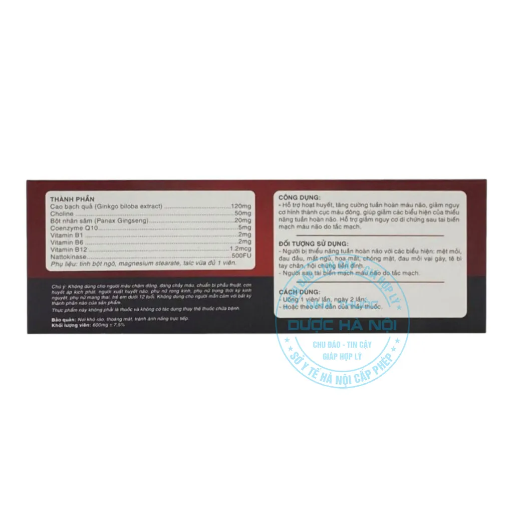 Viên uống Hoạt huyết dưỡng não Alpha 3