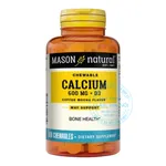 Viên uống Mason Natural Chewable Calcium 600Mg + D3