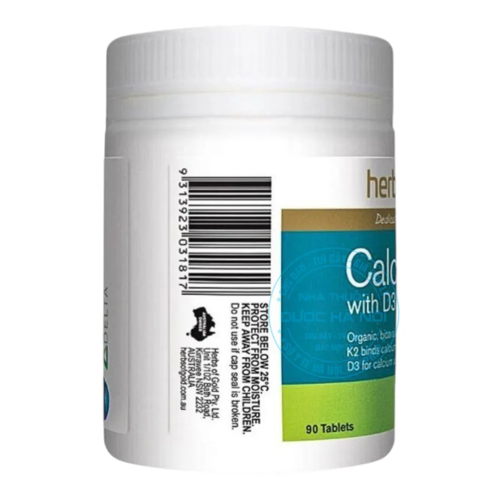 Viên uống Herbs Of Gold Calcium K2 with D3