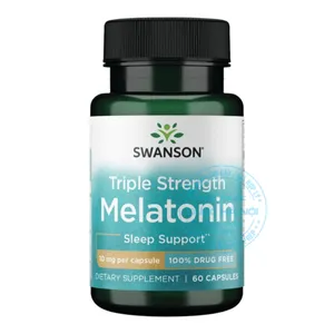 Viên uống Triple Strength Melatonin 10mg Swanson duy trì giấc ngủ và muốn cải thiện chất lượng