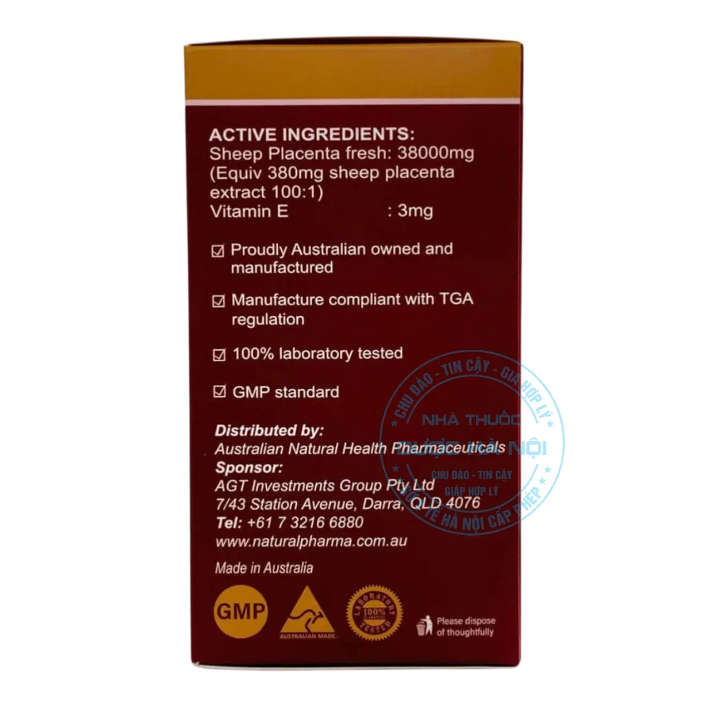 Viên uống Naro Sheep Placenta 38000mg
