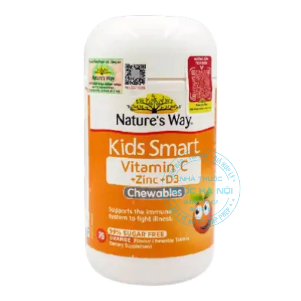 Viên nhai Nature’s Way Kids Smart Vitamin C + Zinc + D3