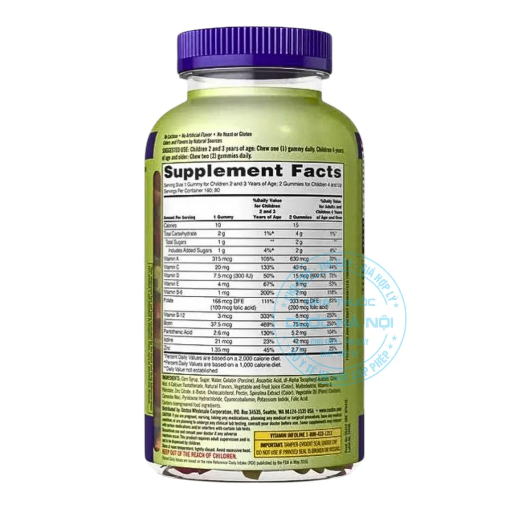 Viên uống Kirkland Children’s Multivitamin