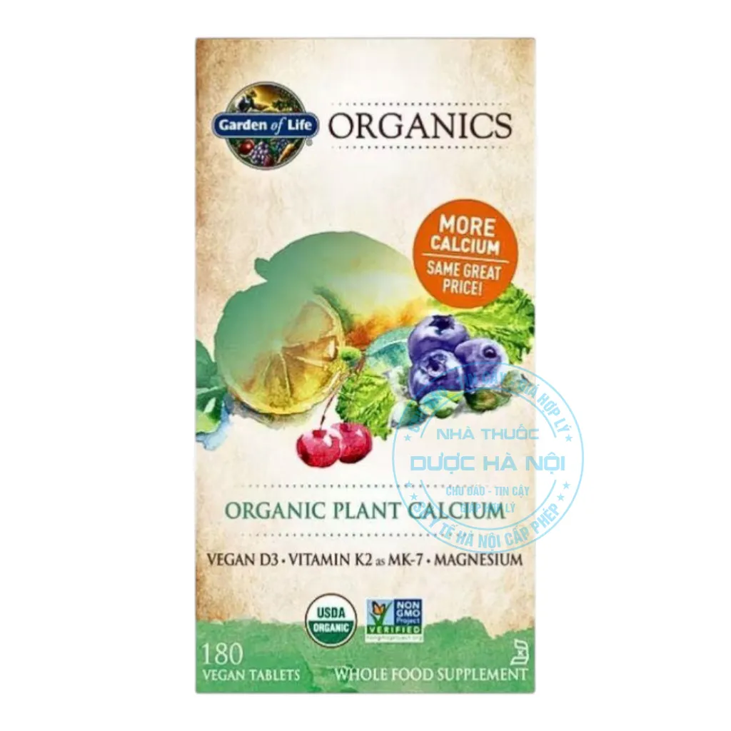 Viên uống Garden of Life Organic Plant Calcium