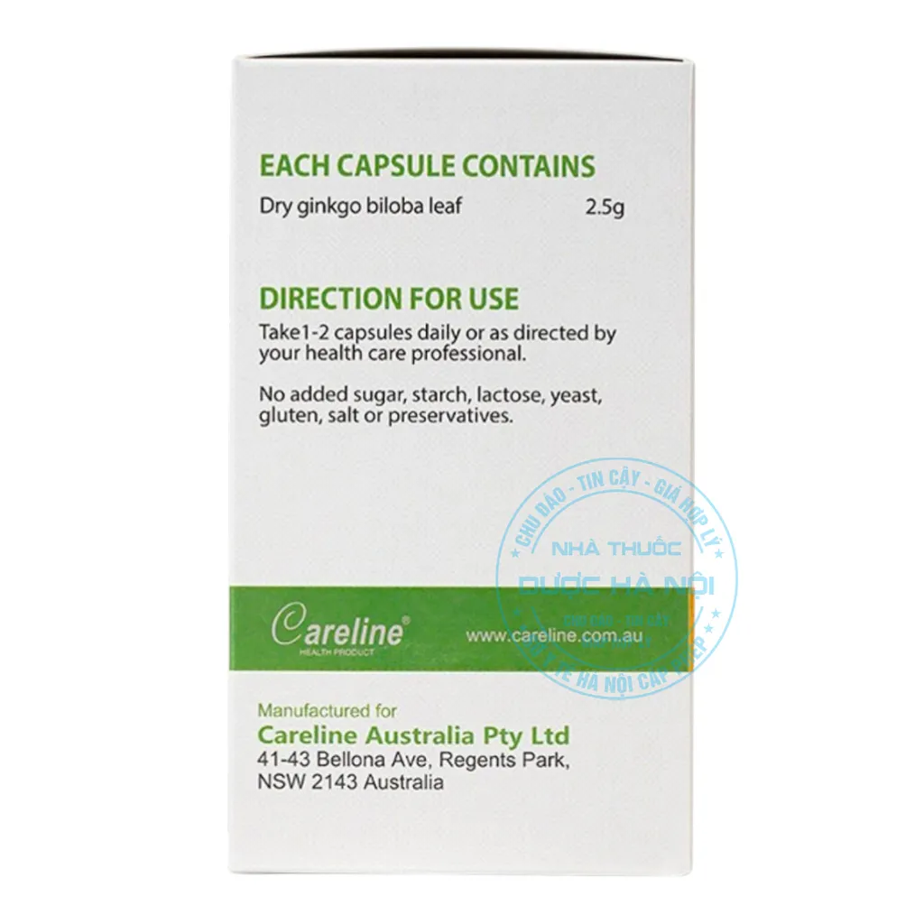 Viên uống Careline Ginkgo Biloba 2500mg