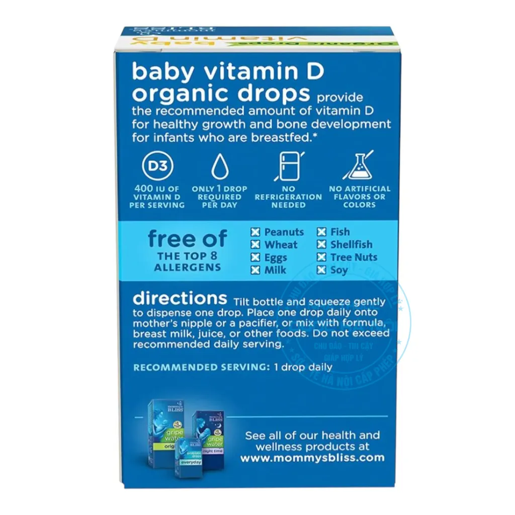 Siro Vitamin D3 Mommy's Bliss Organic Drops
