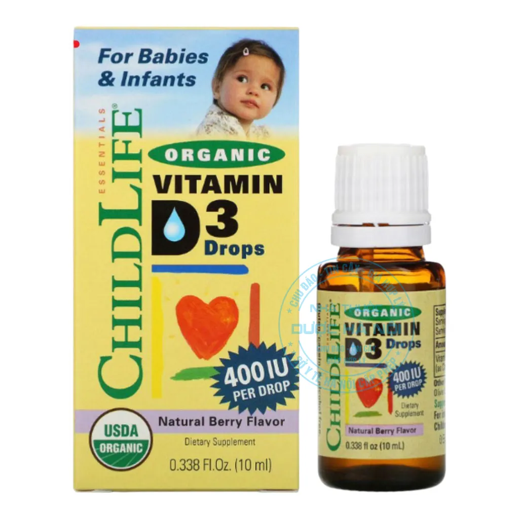 Siro uống ChildLife Organic Vitamin D3 Drops 10ml
