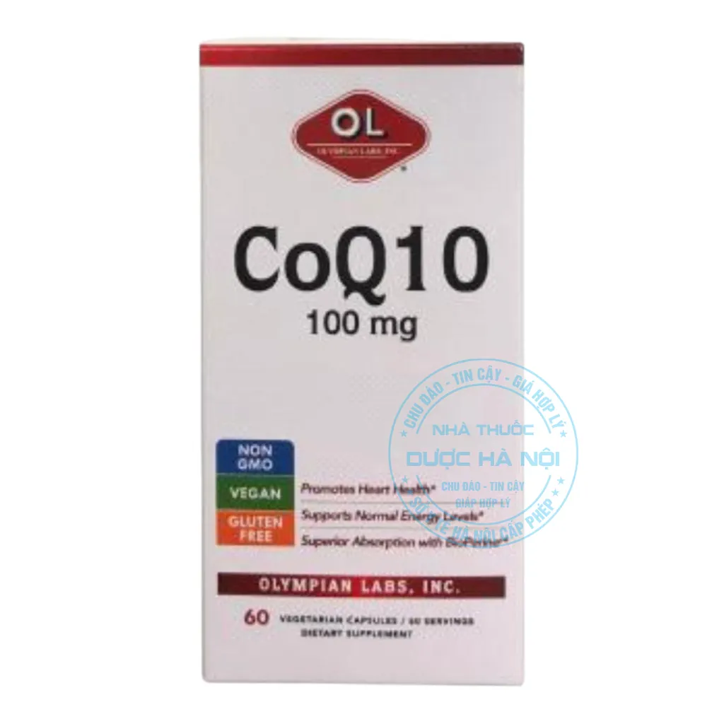 Viên uống CoQ10 100mg Olympian Labs