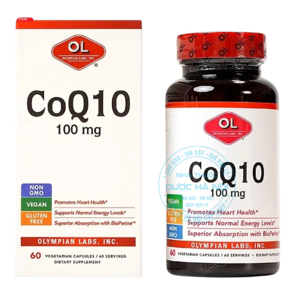 Viên uống CoQ10 100mg Olympian Labs