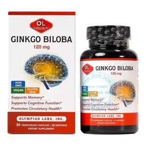 Viên uống Ginkgo Biloba 120mg hỗ trợ tối ưu cho hệ thần kinh và tuần hoàn máu