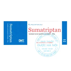 Thuốc Sumatriptan 50mg Dược Hà Tây điều trị kiếm soát bệnh đau nửa đầu
