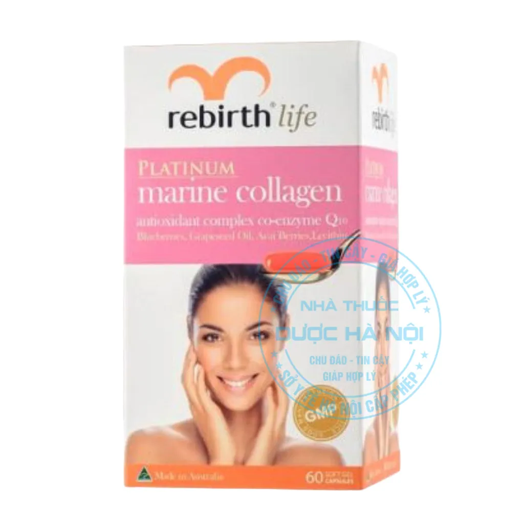 Viên uống Rebirth Life Platinum Marine Collagen