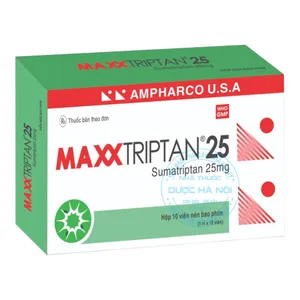 Thuốc Maxxtriptan 25 điều trị cơn đau nửa đầu cấp tính, giúp giảm nhanh triệu chứng