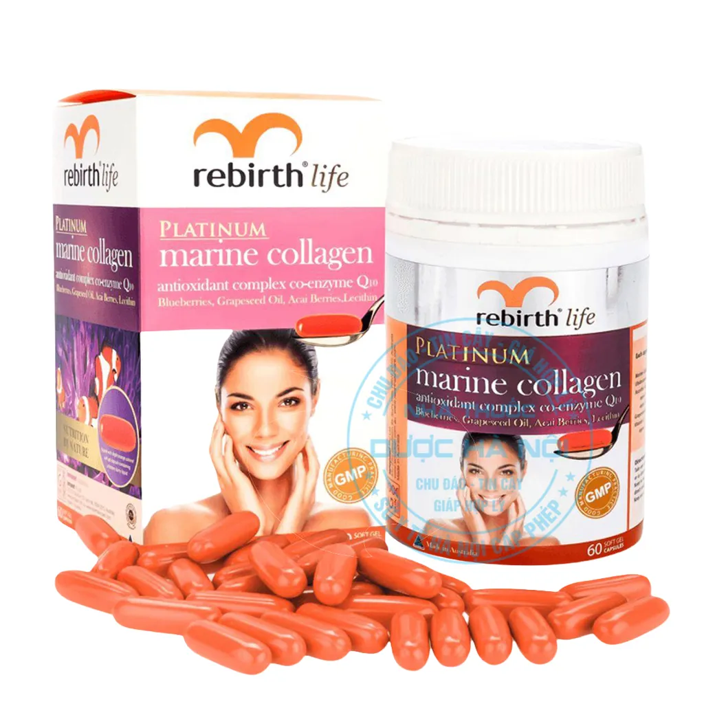 Viên uống Rebirth Life Platinum Marine Collagen
