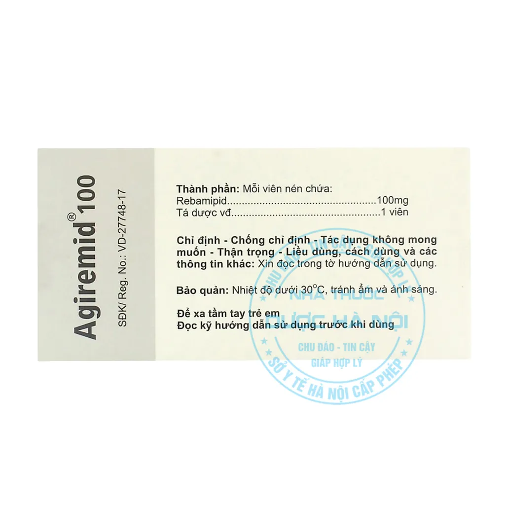 Thuốc Agiremid 100mg