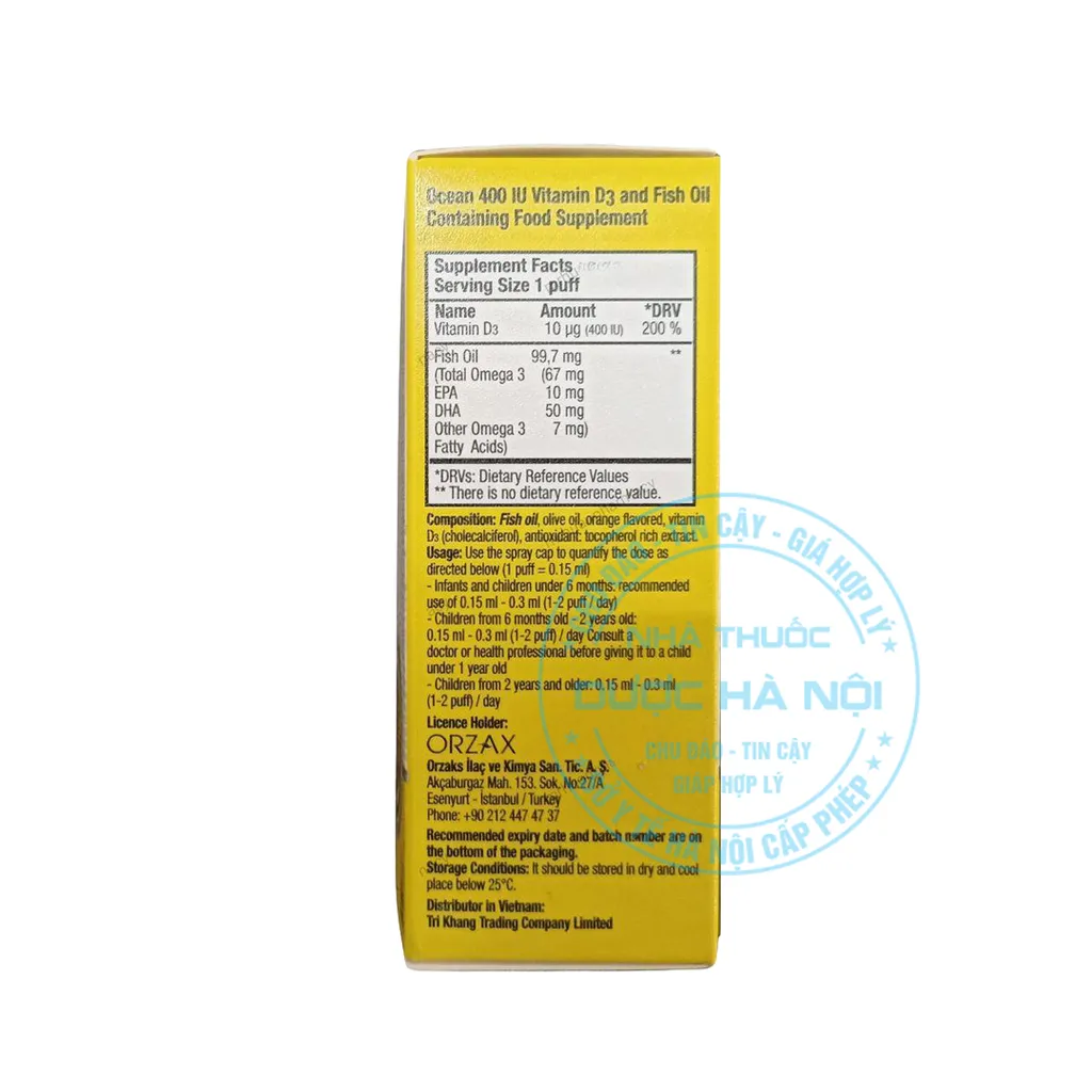 Xịt Ocean D3+DHA