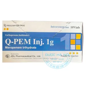 Thuốc Q-Pem Inj. 1g điều trị các nhiễm trùng nặng, đặc biệt trong các ca đề kháng thuốc