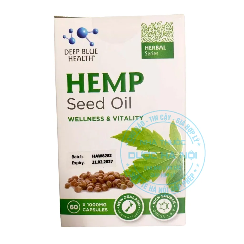 Viên uống Hemp Seed Oil Deep Blue Health