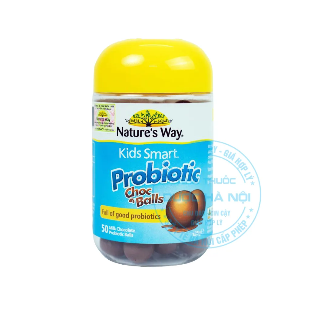 Viên nhai Nature's Way Kids Smart Probiotic Choc Balls
