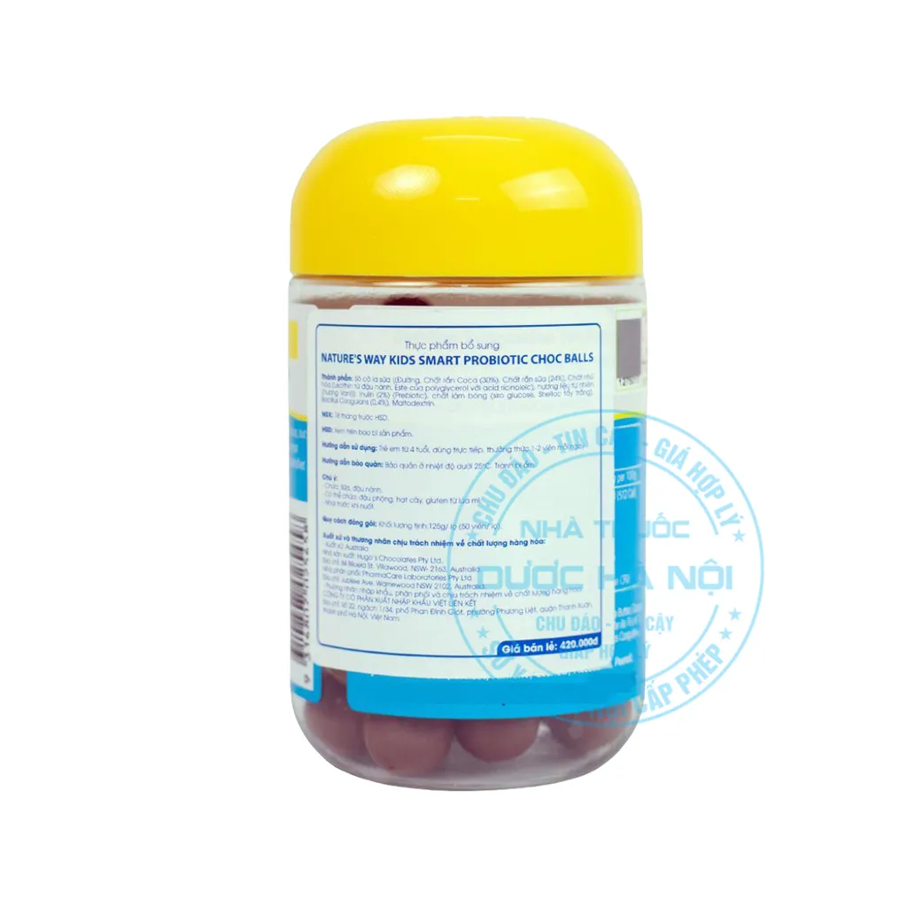 Viên nhai Nature's Way Kids Smart Probiotic Choc Balls