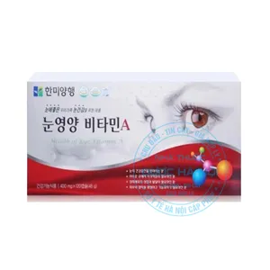 Viên uống Bổ mắt Hanmi Health Of Eye Vitamin A duy trì và nâng cao thị lực, phòng ngừa các bệnh lý về mắt