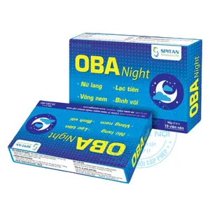 Viên uống OBA Night hỗ trợ giấc ngủ, giảm lo âu và căng thẳng thần kinh