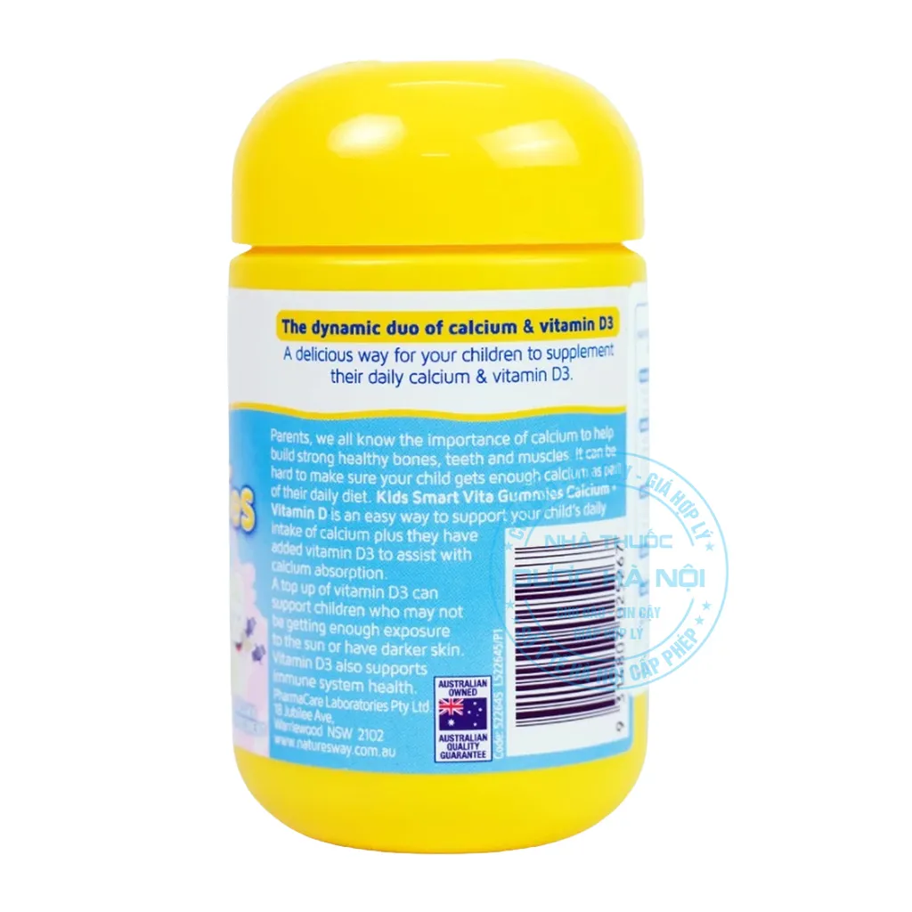 Viên nhai Kids Smart Vita Gummies Calcium + Vitamin D