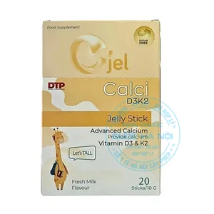 Thạch Cjel Calci D3K2 bổ sung canxi, vitamin D3 và K2 một cách tiện lợi, hấp thu tối đa