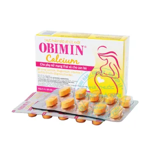 Viên uống Obimin Calcium bổ sung canxi, magie cho phụ nữ mang thai, mẹ cho con bú
