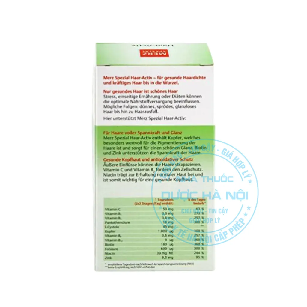 Viên uống Haar-Activ Dragees Merz Spezial