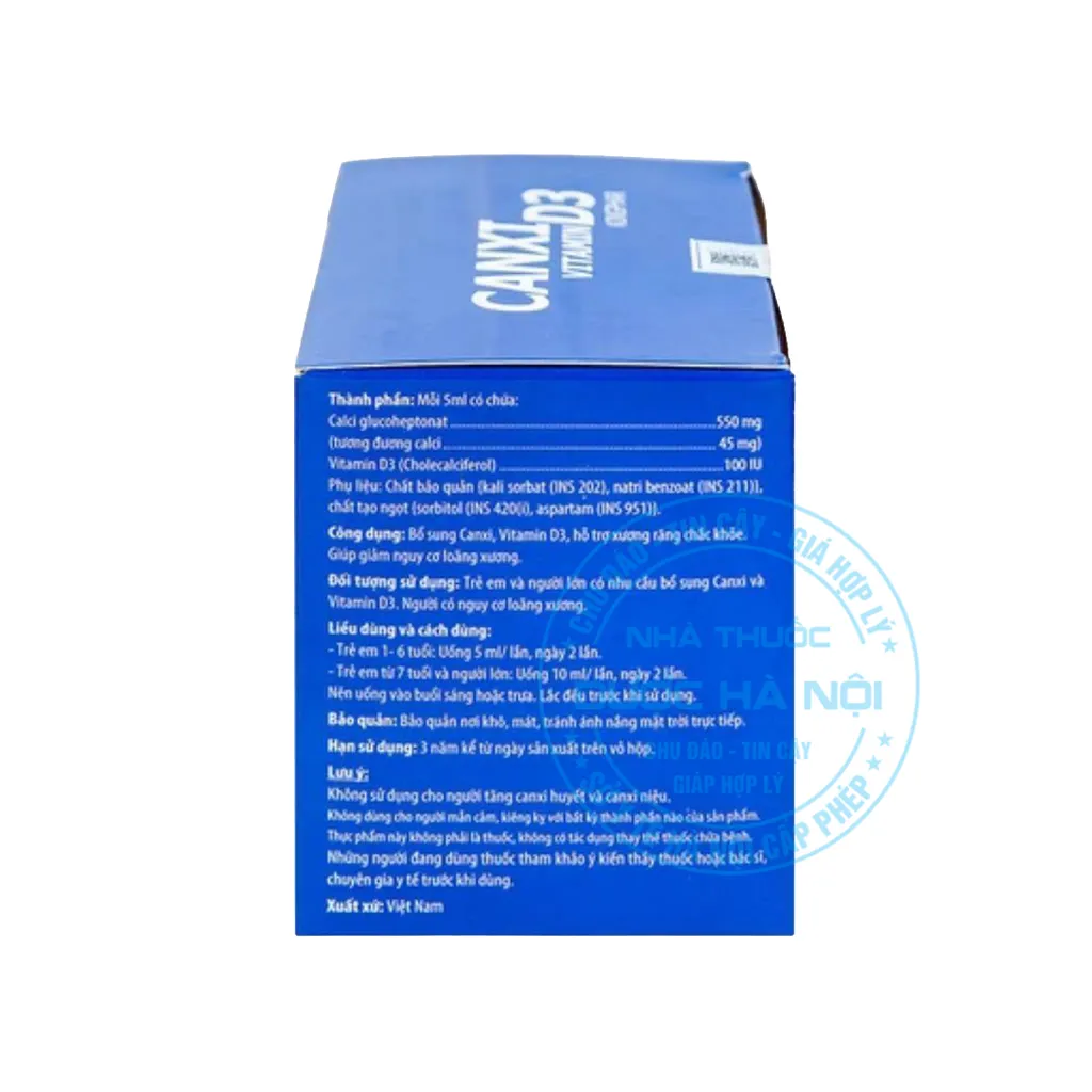 Siro Canxi Vitamin D3 KingPhar
