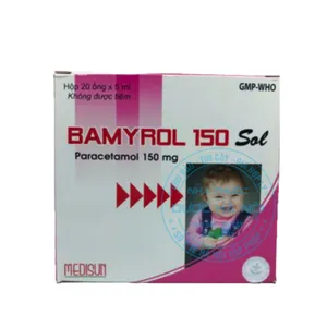 Thuốc Bamyrol 150 Sol điều trị giảm sốt, giảm đau nhẹ và trung bình