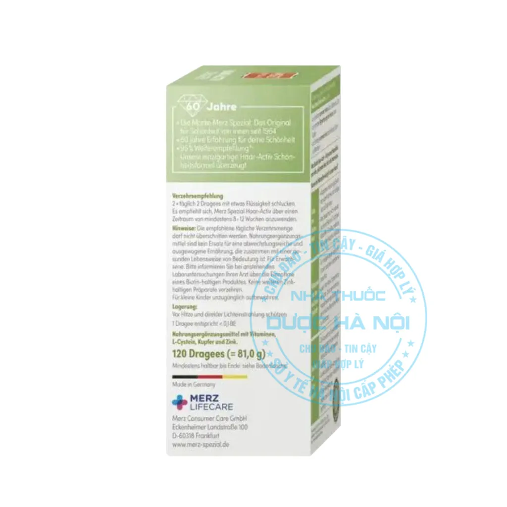 Viên uống Haar-Activ Dragees Merz Spezial
