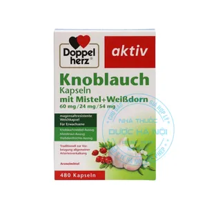 Viên uống Doppelherz Knoblauch hỗ trợ phòng ngừa các bệnh tim mạch, giảm mỡ máu