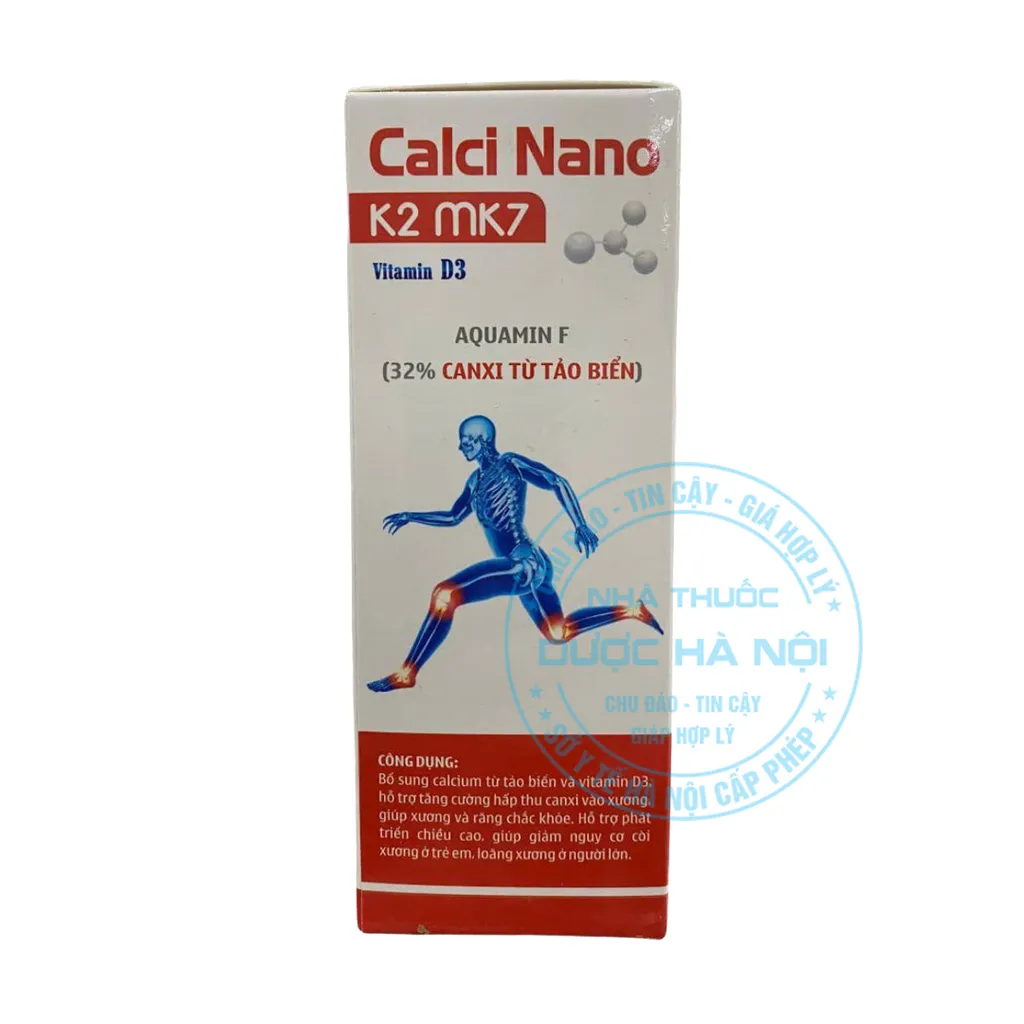 Viên uống Canxi Nano K2 MK7 Vitamin D3 Zena