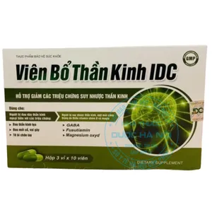 Viên Bổ Thần Kinh IDC giảm căng thẳng, lo âu, cải thiện trí nhớ và tăng cường tuần hoàn máu