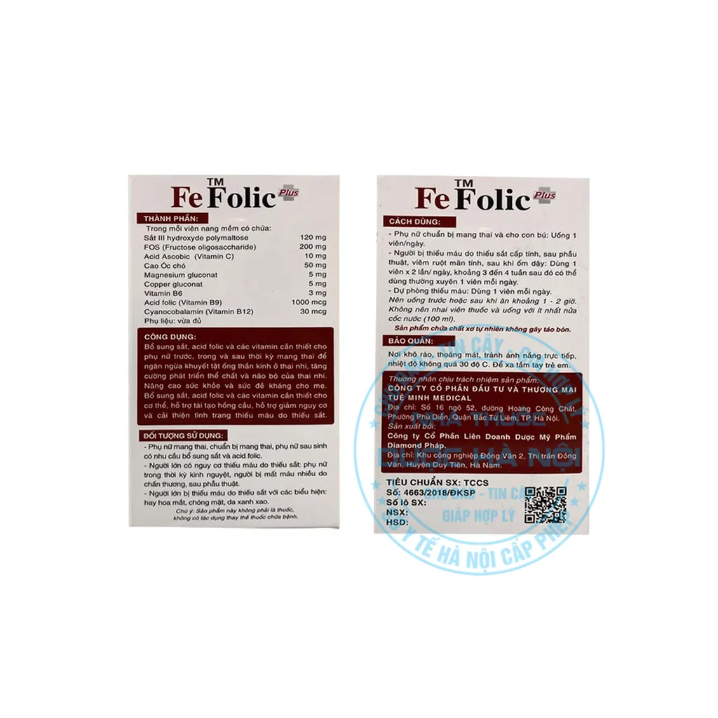 Viên uống TM FeFolic Plus
